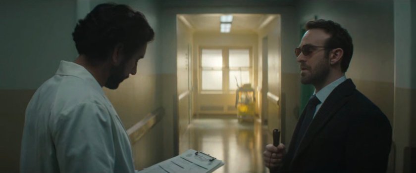 Matt with coroner at the city morgue.