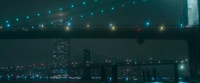 Interstitial: Brooklyn and Manhattan Bridges at night