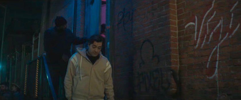 Daniel exiting the dance club.