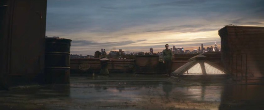 Matt on his rooftop.