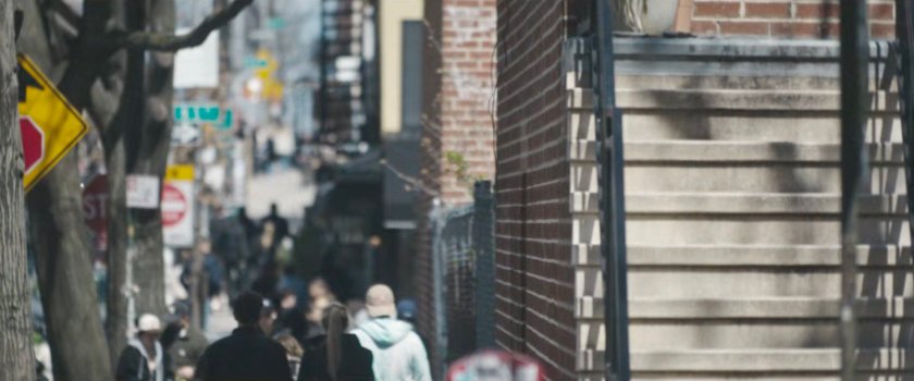 Interstitial: sidewalk and stairs.