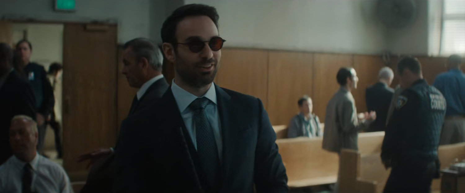 Matt in the city courtroom.