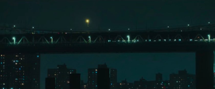 Interstitial: train on lower level of Manhattan bridge.