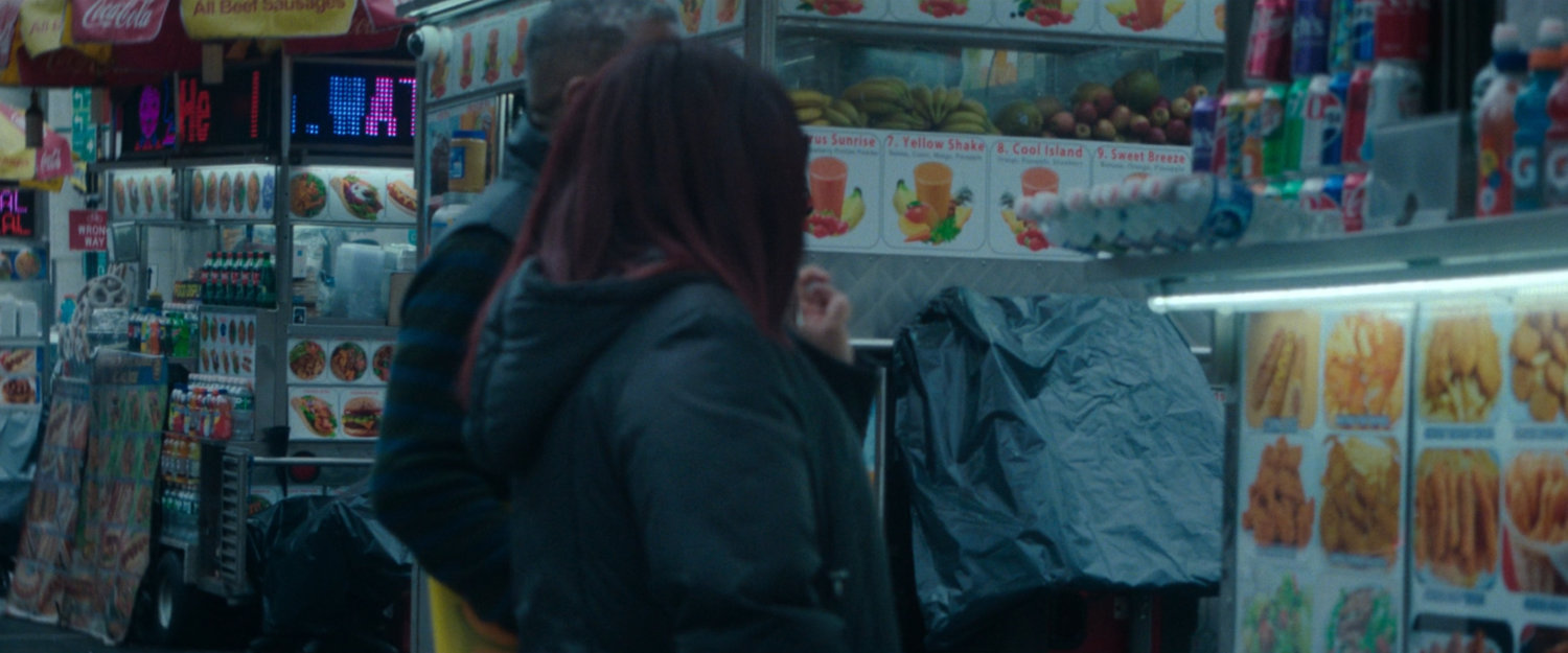 Interstitial: people at a food cart.