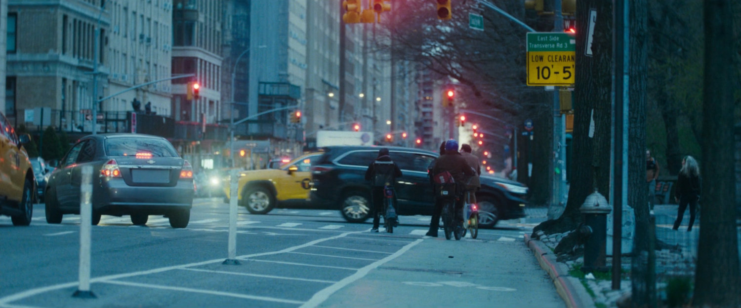 Interstitial: deep focus shot of intersection.