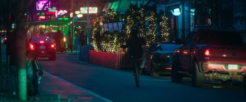 Interstitial: night time street.