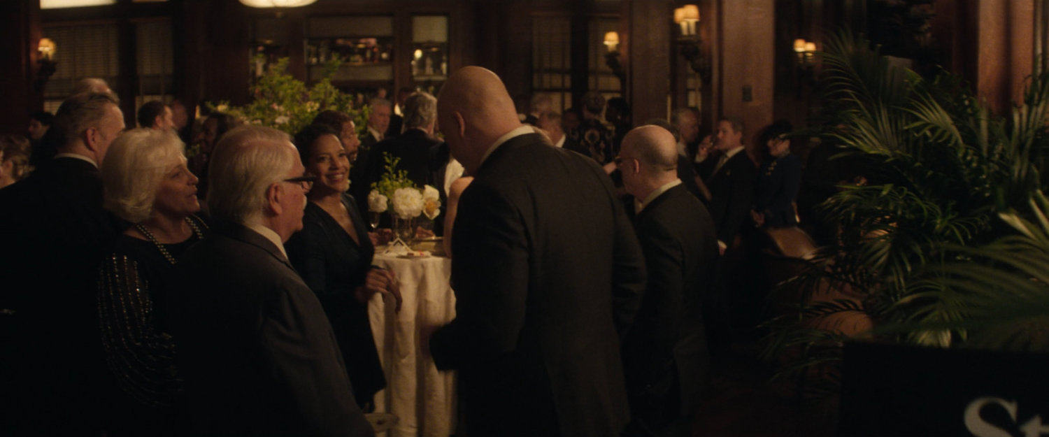 Mayor Fisk with prominent business people at a charity event.
