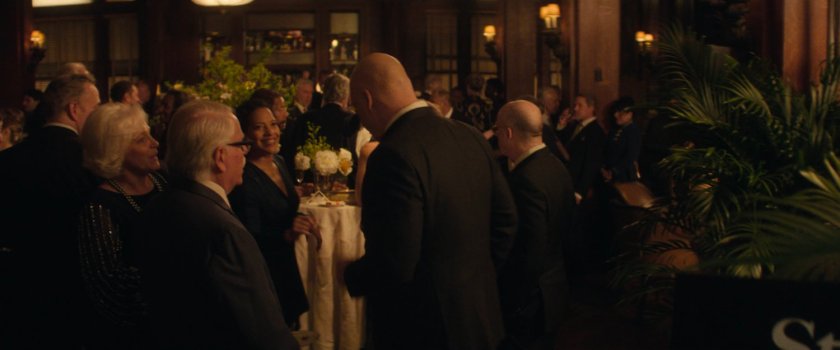 Mayor Fisk with prominent business people at a charity event.