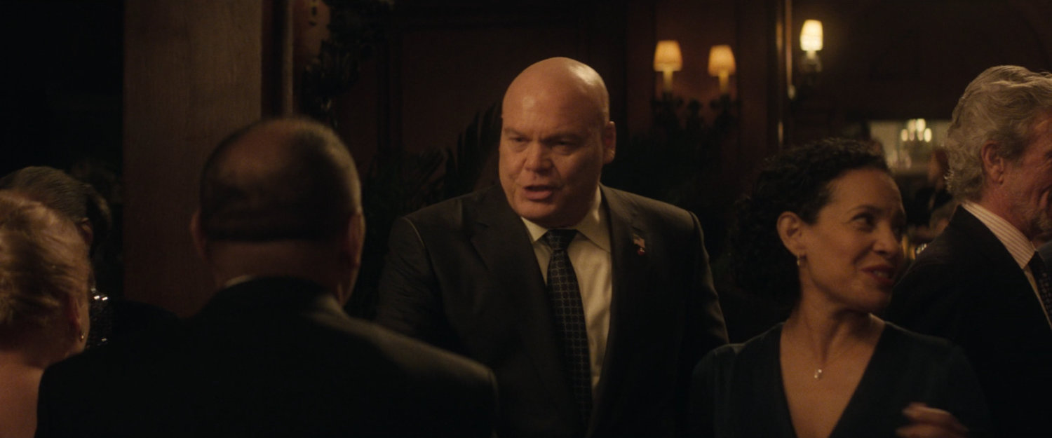 Mayor Fisk with prominent business people at a charity event.