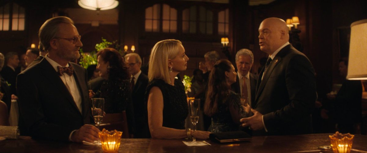 Mayor Fisk with prominent business people at a charity event.