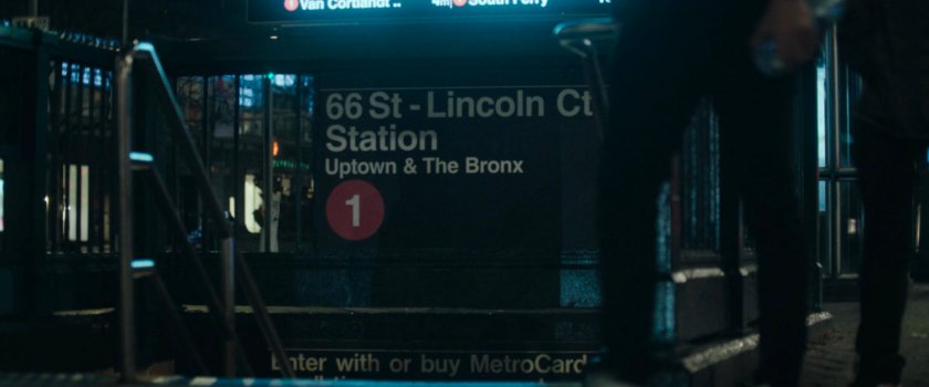 Interstitial: entrance to 66 St Lincoln Ct subway station.