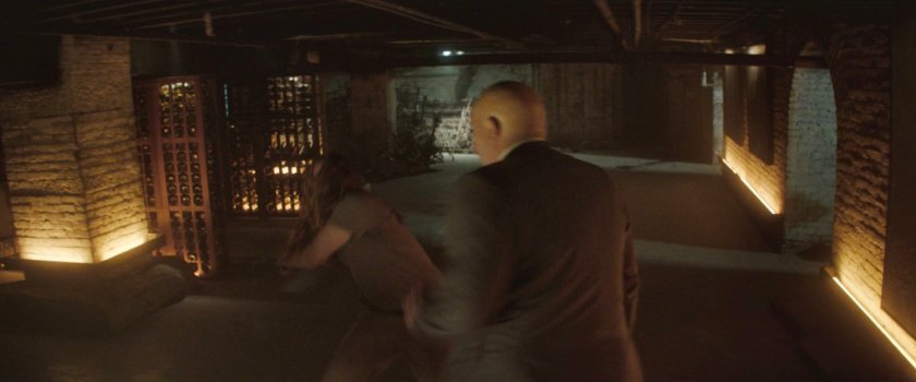 Adam fighting Fisk with an ax.