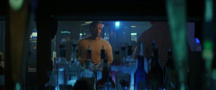 Sam Wilson in Abe's bar.