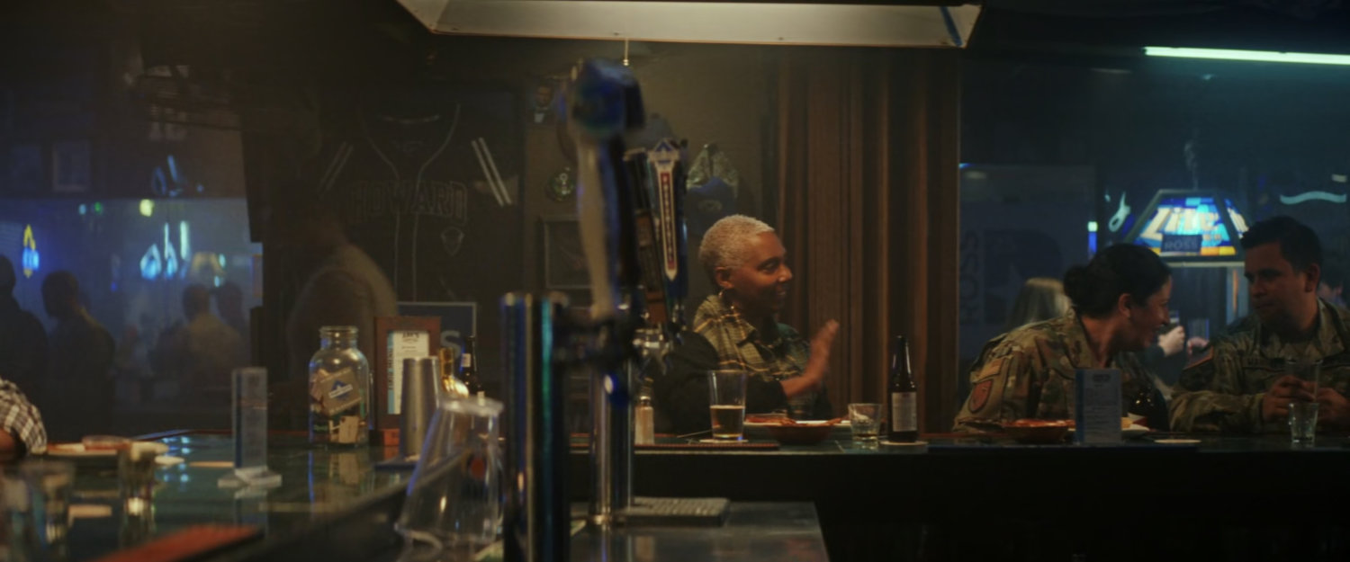 Interior of Abe's bar.