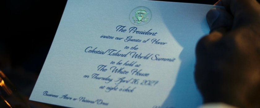 Invitation to the Celestial Island World Summit.