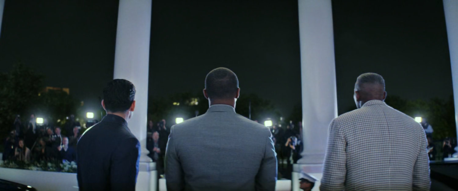 Joaquin, Sam, and Isaiah outside the White House.