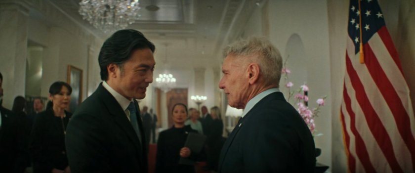 Prime Minister Ozaki and President Ross in the White House.