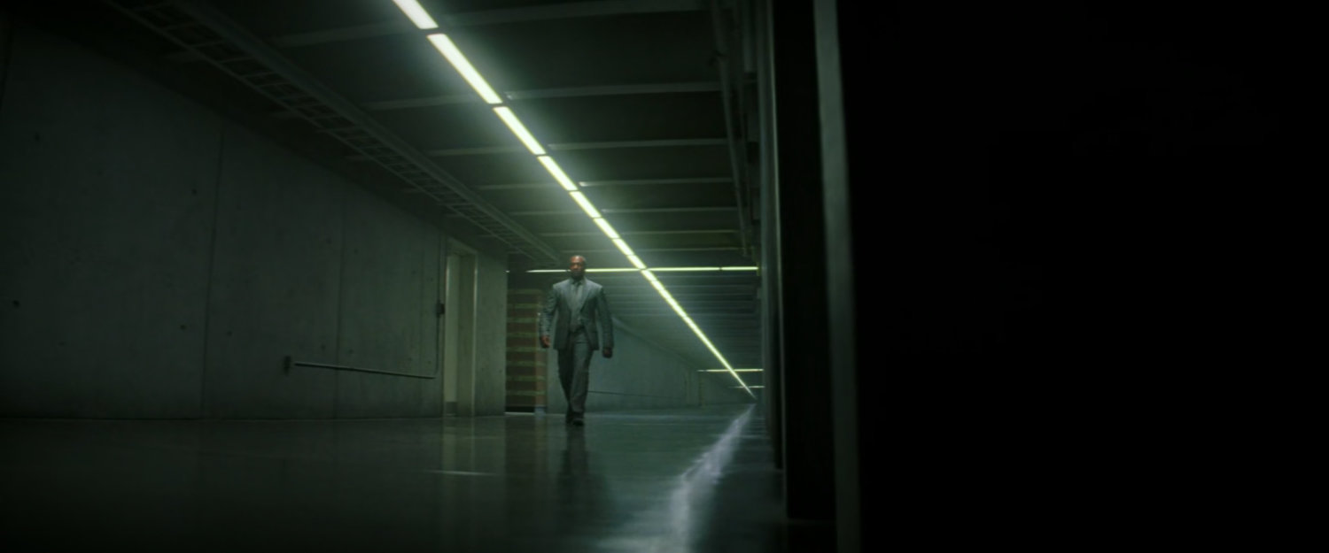 Sam walking through tunnel to PEOC.