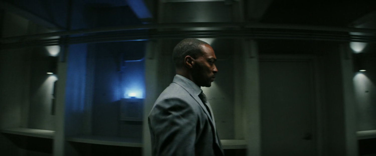 Sam walking through tunnel to PEOC.