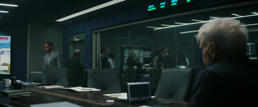 Sam and President Ross in the PEOC.