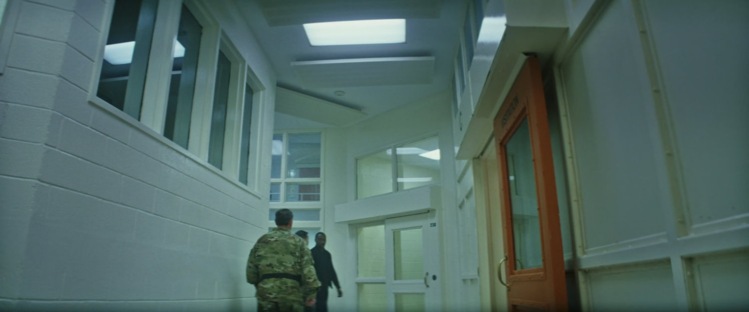 Interior of Joint Base Anacostia-Bolling prison.