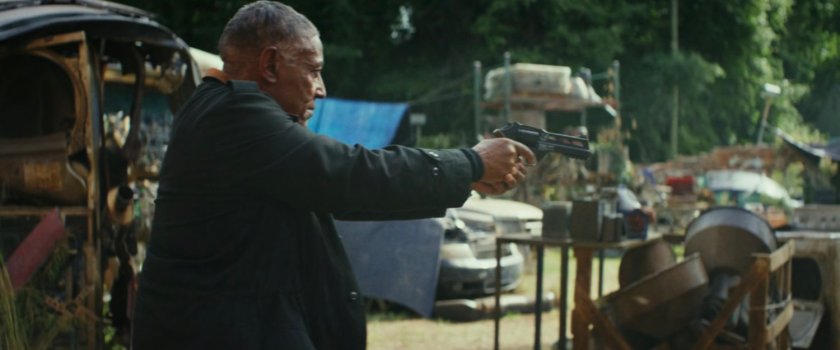 Sidewinder in Aaron's Salvage yard.