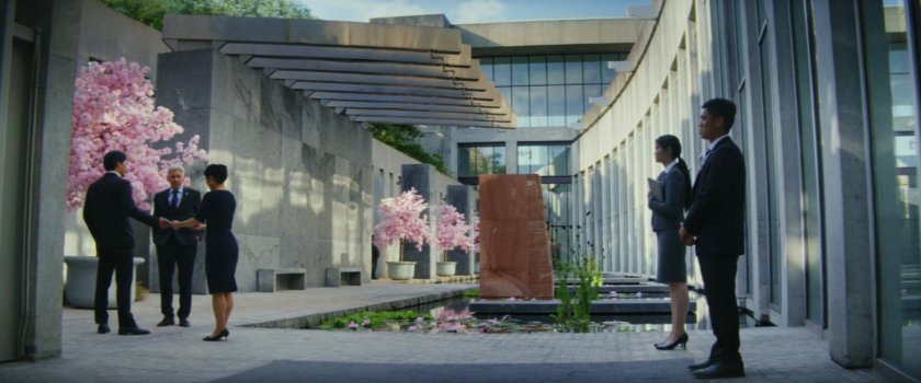 President Ross and Prime Minister Ozaki in Tokyo.