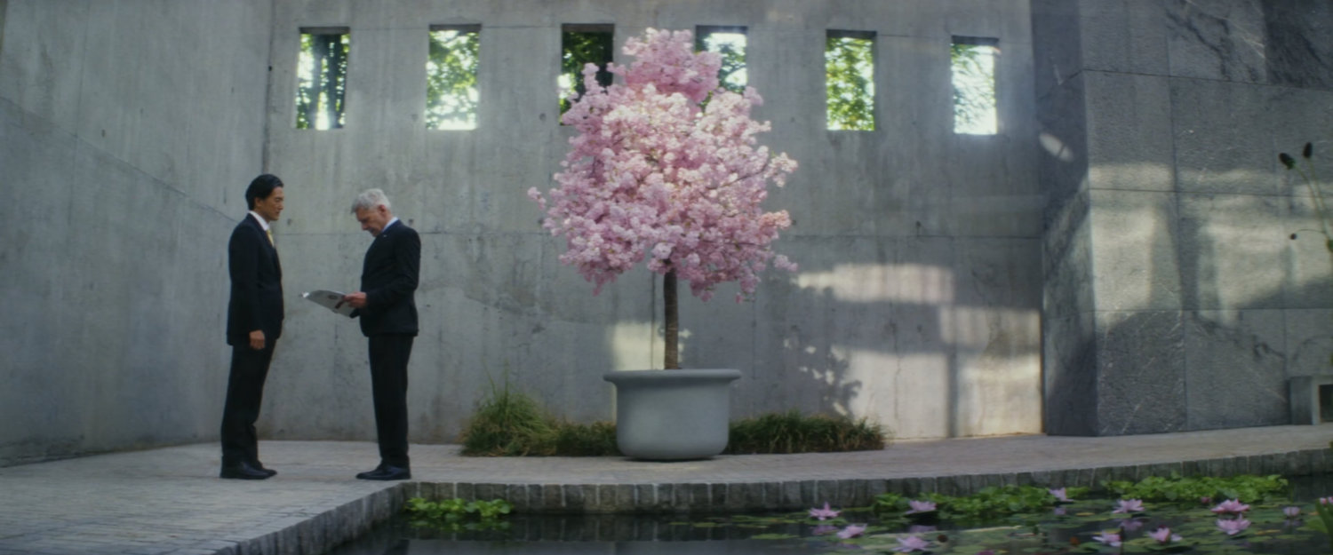 President Ross and Prime Minister Ozaki in Tokyo.