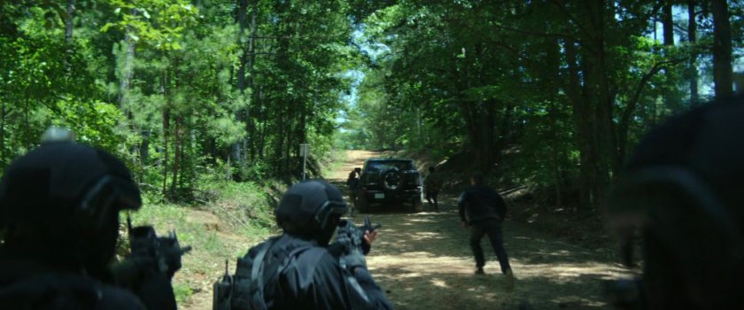 Road outside Camp Echo One.