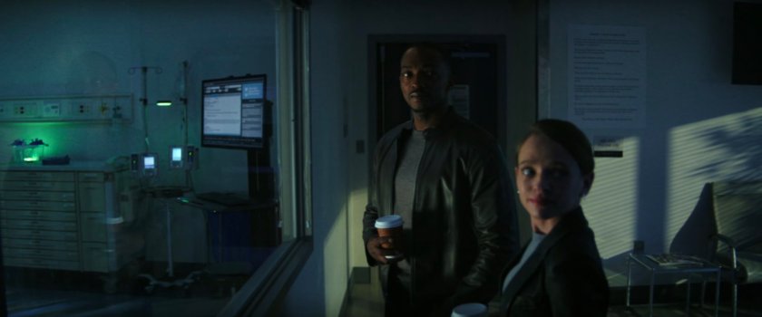 Sam and Ruth outside Walter Reed operating room.