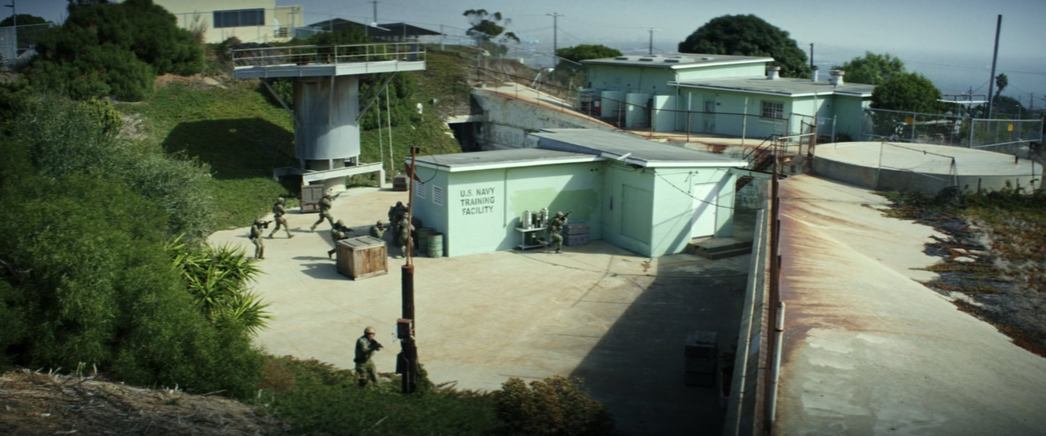 View of Navy training facility.