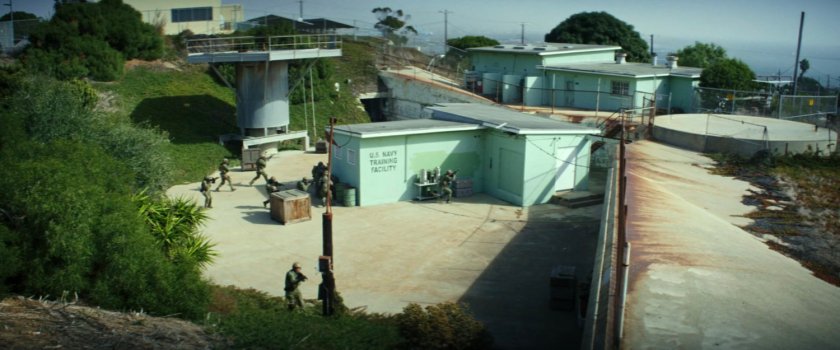 View of Navy training facility.