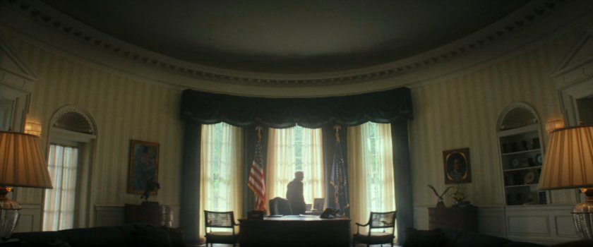 President Ross in the Oval Office.