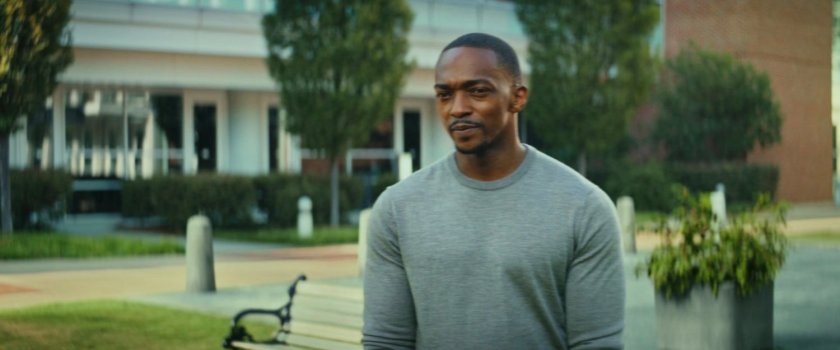 Sam in the courtyard of Walter Reed Hospital.
