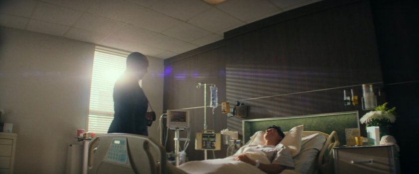 Sam and Joaquin in a room at Walter Reed hospital.