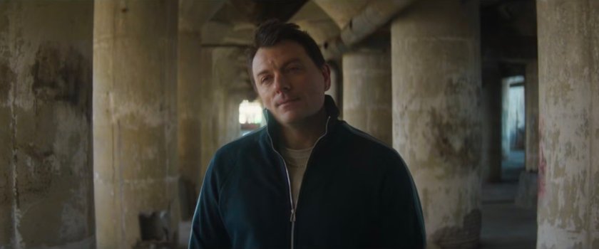 Luca in the abandoned grain terminal.