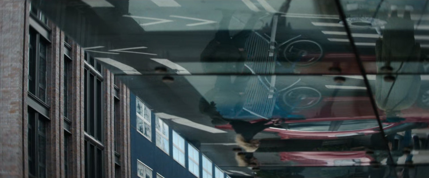 Interstitial: reflection underneath overhang.