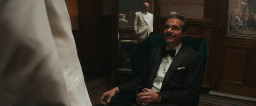 Fisk and Jack in an office at the Black & White Ball.