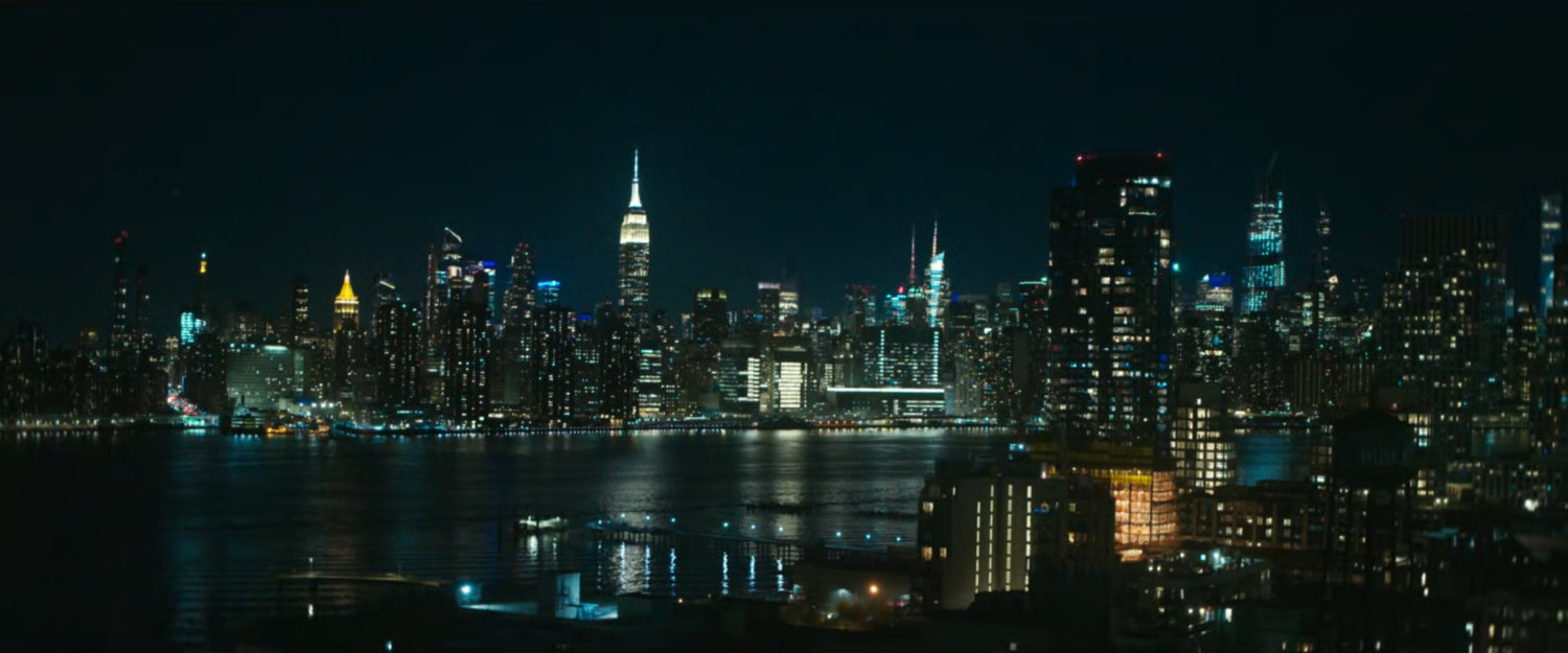 Interstitial: view of Manhattan at night.