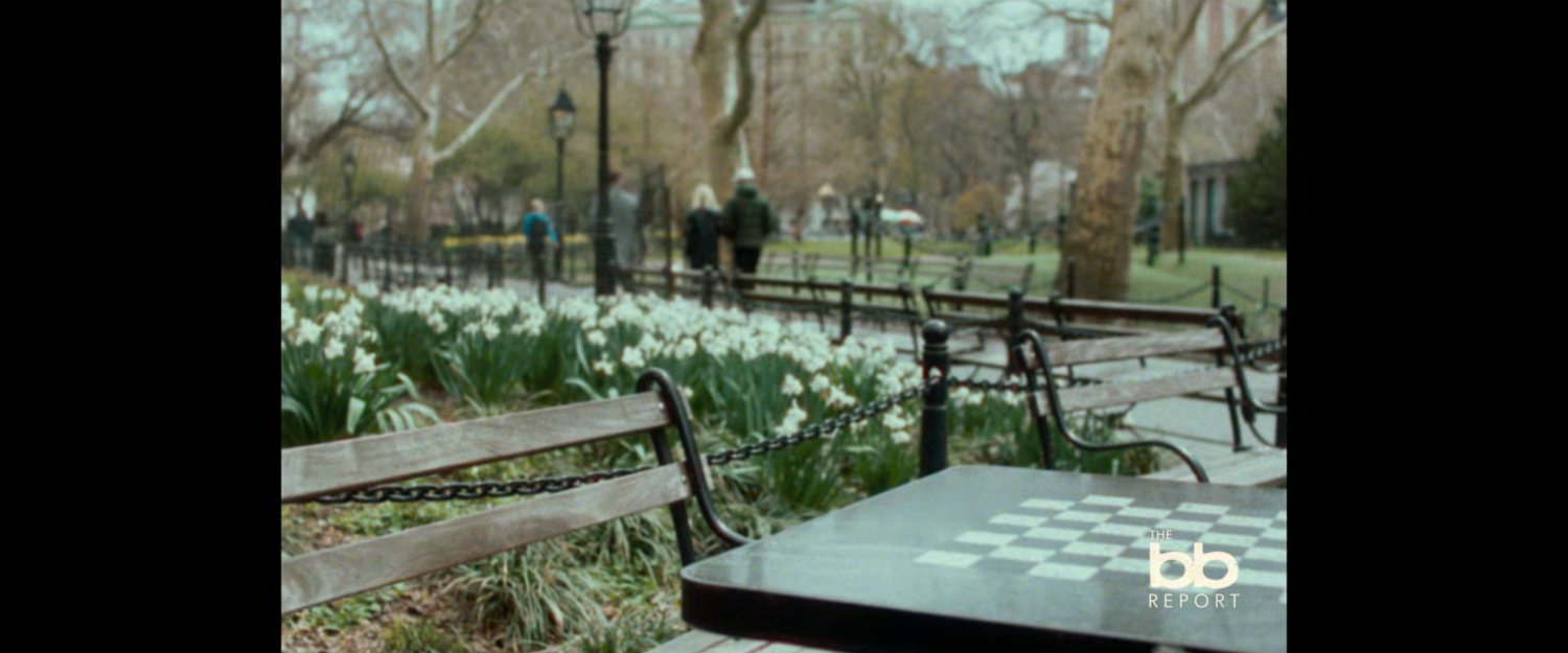 BB Report: chess board in a park.