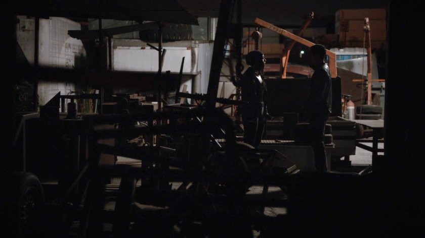 Robbie and Daisy in the El Monte Auto and Salvage Yard.