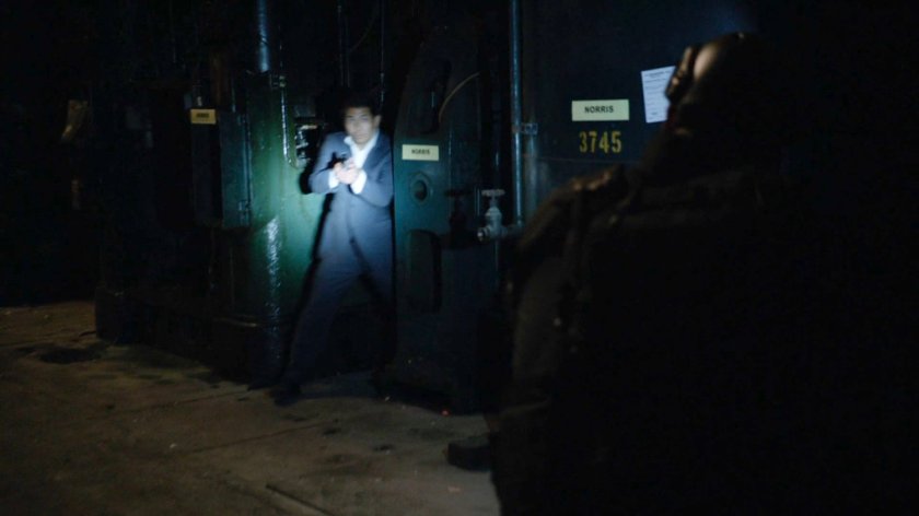 Henchman inside Cosmogenic Manufacturing.