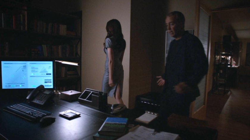 Aida and Radcliffe in his home office.