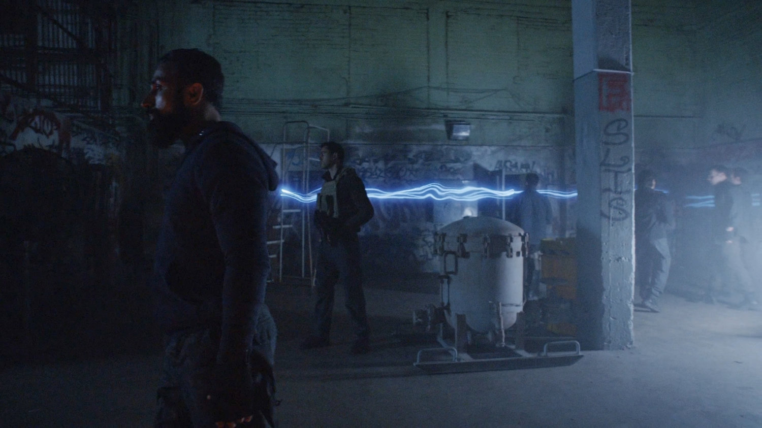Watchdogs in EMP warehouse.