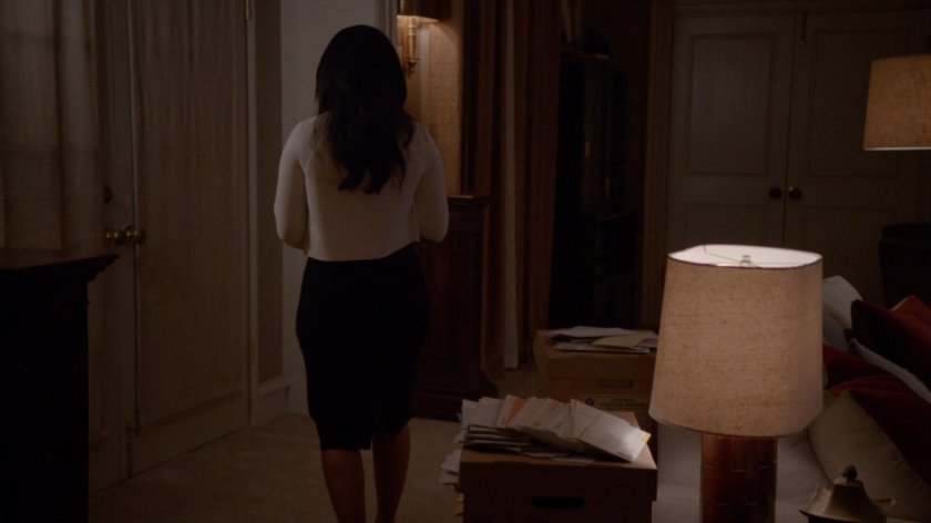 Ellen Nadeer in her brother's living room.