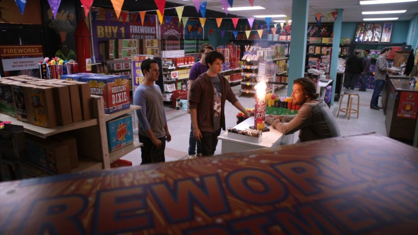 Patrons inside Primed and Ready Fireworks.