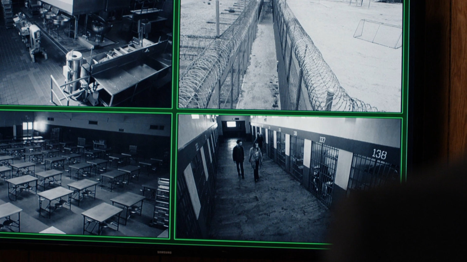 Video feeds from South Ridge Penitentiary.