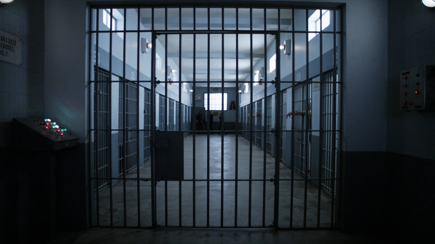 View of cell block A at South Ridge Penitentiary.