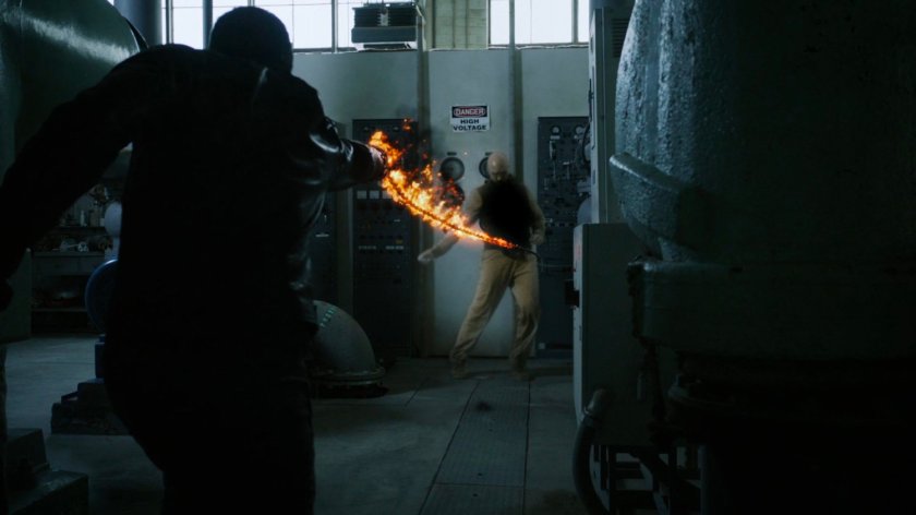 Robbie kills Vincent with his hellchain in the generator room at South Ridge Penitentiary.