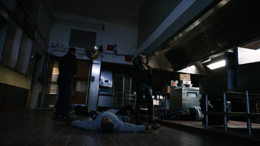 Coulson and May in the kitchen of South Ridge Penitentiary.